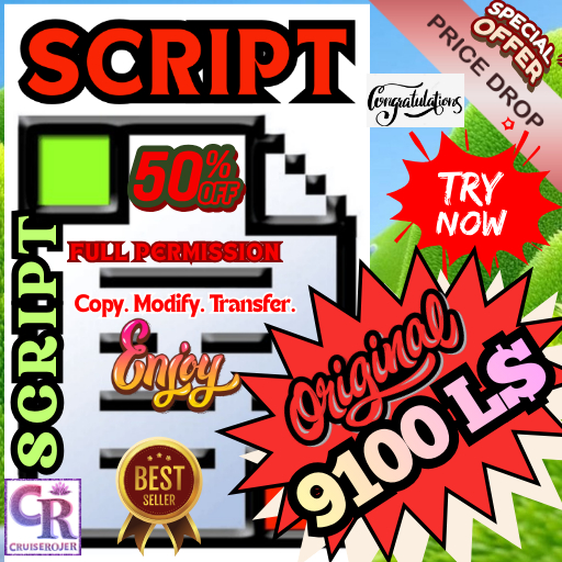 Owner Only Touch Control Script – Restricted Access ( With Notecard of How to Use This Script & its Benefit )