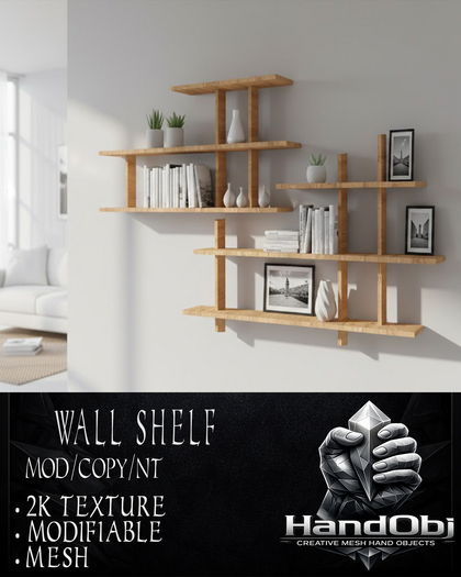 "HandObj" Wall Shelf (unpack)