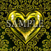 [ Baroque Heart Metal Seamless 03 ] B
