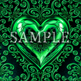 [ Baroque Heart Metal Seamless 03 ] E