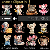 Full Perm Textures - Mouse Clipart 01