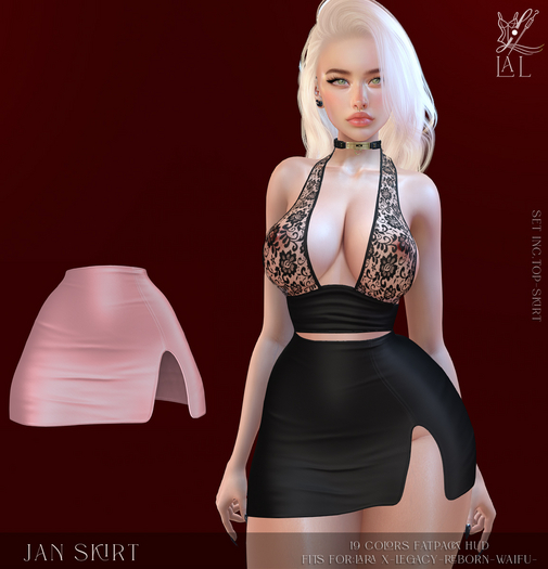 -LAL-Jan Skirt [ PINK]