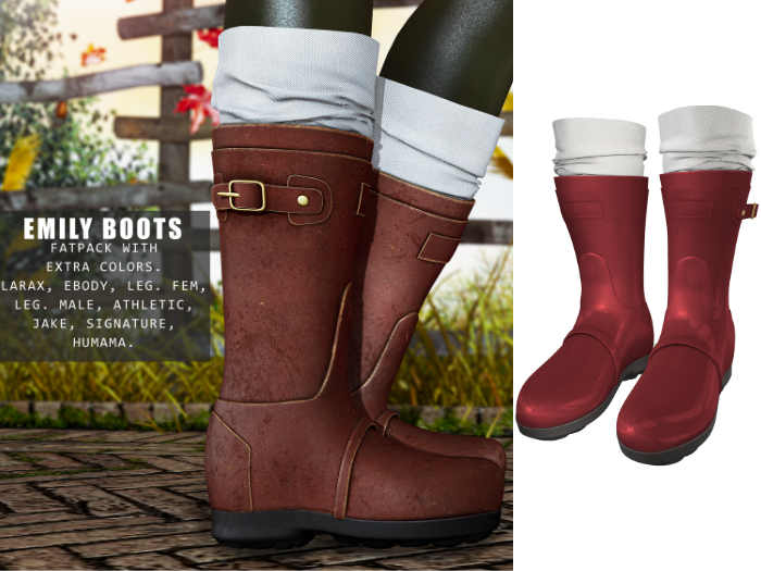 UNA. EmilyBoots Red