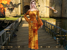 Firebird Aegwyn gown V2 sunrise