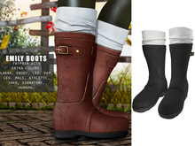 UNA. EmilyBoots LeatherBlack