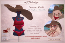 ~FT~ Complete summer outfit Lady in red 