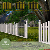 Why Not - Drimfern Picket Fence-White-Add Me