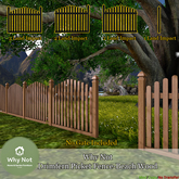 Why Not - Drimfern Picket Fence-Beach Wood-Add Me
