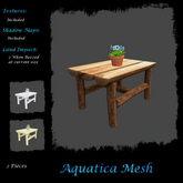 Aquatica Mesh - AM026278 Log Cabin Coffee Table
