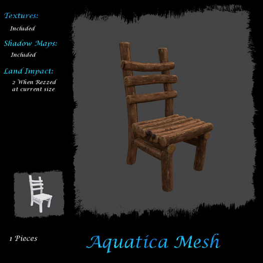 Aquatica Mesh - AM026279 Log Cabin Chair
