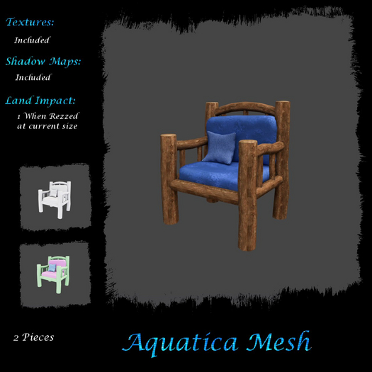 Aquatica Mesh - AM026280 Log Cabin Single Sofa