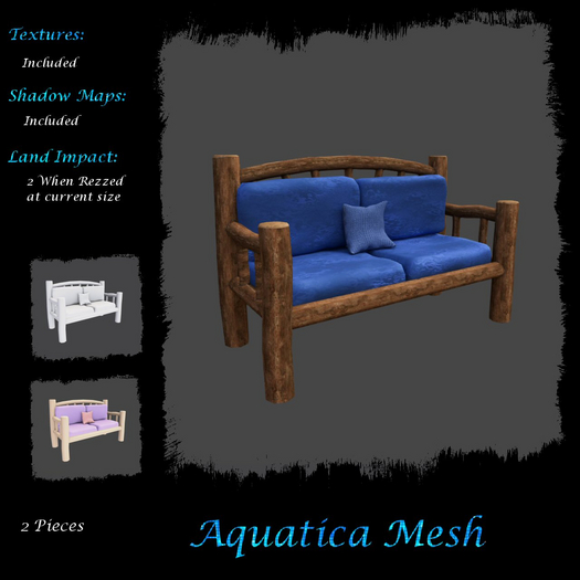 Aquatica Mesh - AM026281 Log Cabin Sofa