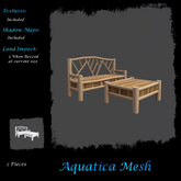 Aquatica Mesh - AM026283 Bench & Coffee Table