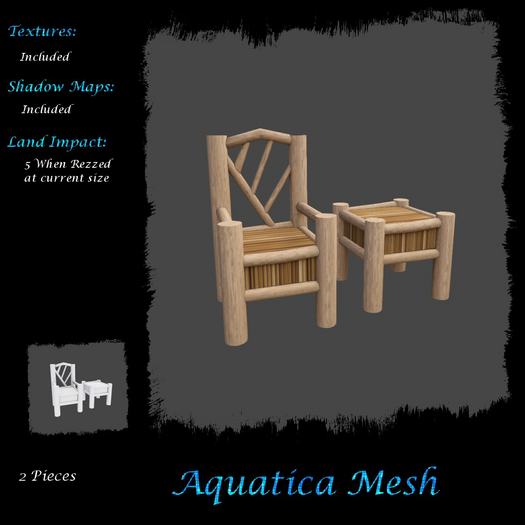 Aquatica Mesh - AM026284 Chair & End Table