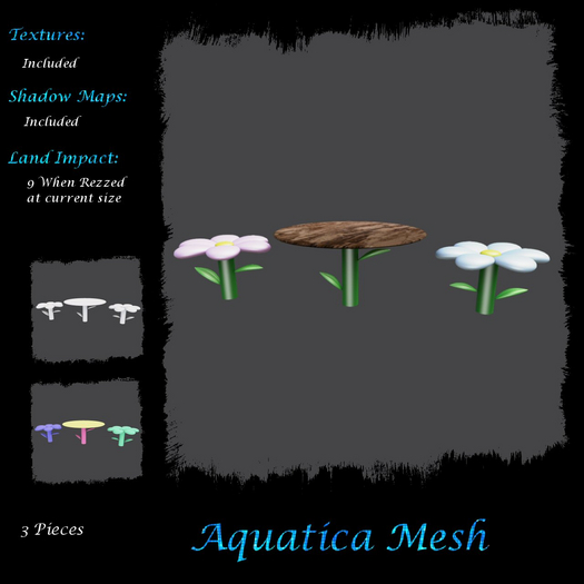 Aquatica Mesh - AM026286 Kids Floral Table Set