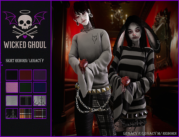 Wicked Ghoul - Devotion Outfit Reborn/Legacy F Bottom FP