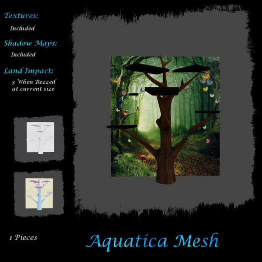 Aquatica Mesh - AM026292 Tree Shelf with wall
