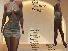 "GCD" Masha Halter Dress Gold