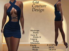 "GCD" Masha Halter Dress Lapis