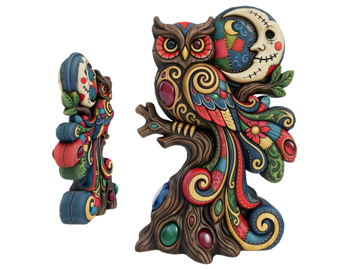 HB: Whimsy Wisdom Owl & Moon FuLL PERM