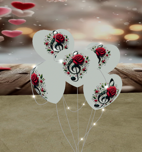 Do Key with rose Baloons 