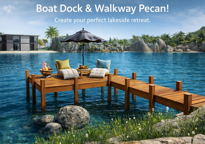 Boat Dock & Pier Walkway (Pecan)