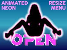 ★★★★★~ OPEN - NEON - Animated - Resize Menu