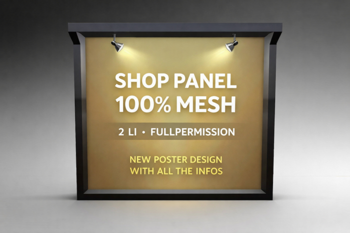 shop panel -  100 % MESH - fullperm