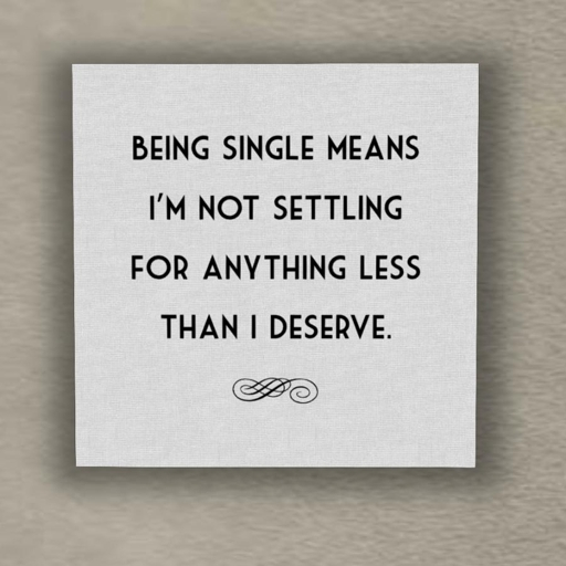 Being Single wall art