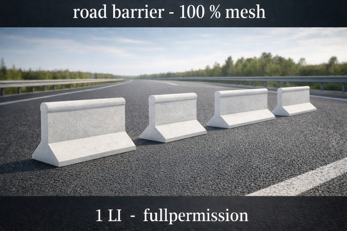 road barrier - mesh - builder edition