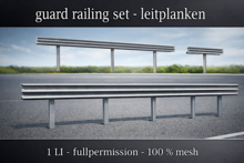 guard railing set - leitplanken set - 100 % mesh
