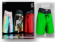 Flame Devon Shorts Green