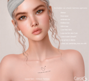 [CAROL G.] Love Set – 10 Chest Tattoo Options [BOM]