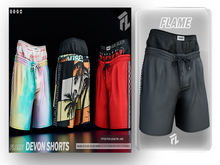 Flame Devon Shorts Gray