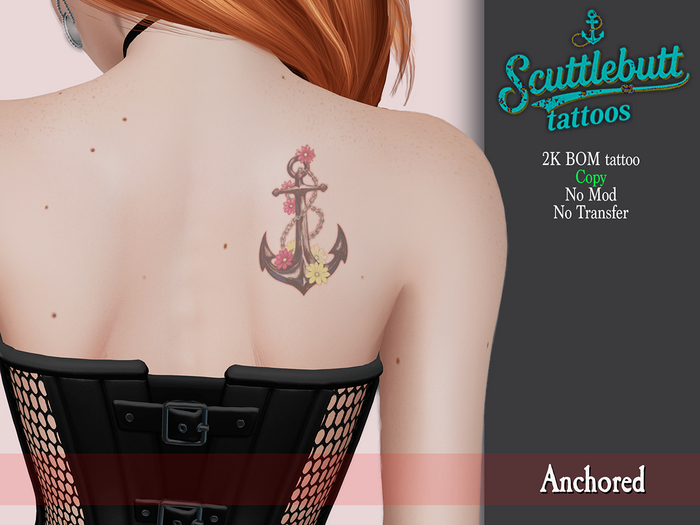 .::Scuttlebutt::. Anchored Back Tattoo