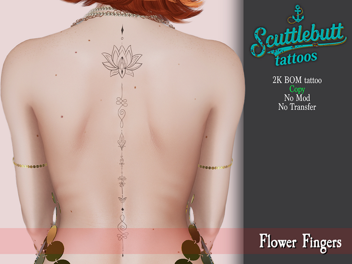 .::Scuttlebutt::. Lotus Spine Tattoo