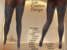 "GCD" Nykky Fishnet Stockings Blue