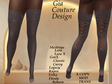 "GCD" Nykky Fishnet Stockings Purple