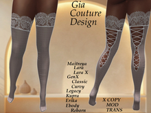 "GCD" Nykky Fishnet Stockings White
