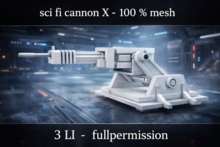 sci fi cannon X - 100 % MESH - fullperm