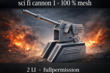 sci fi cannon 1 - mesh - builder edition