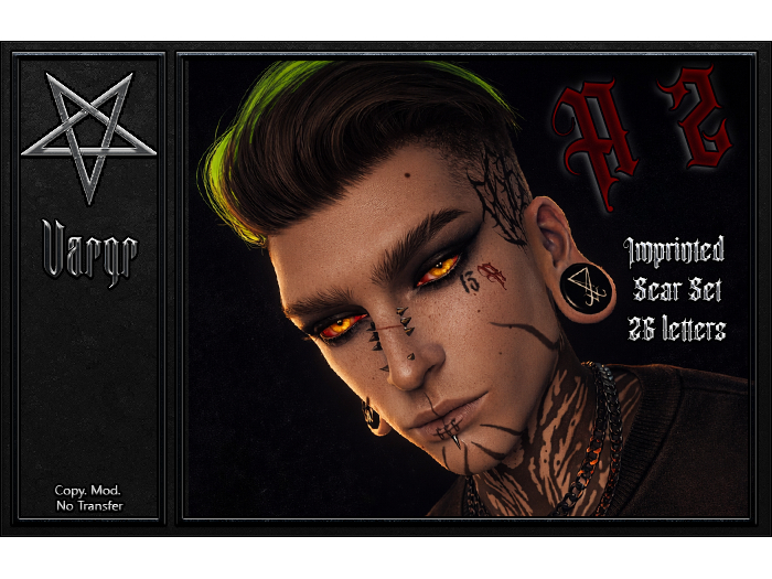 *V* Imprinted Scar Set