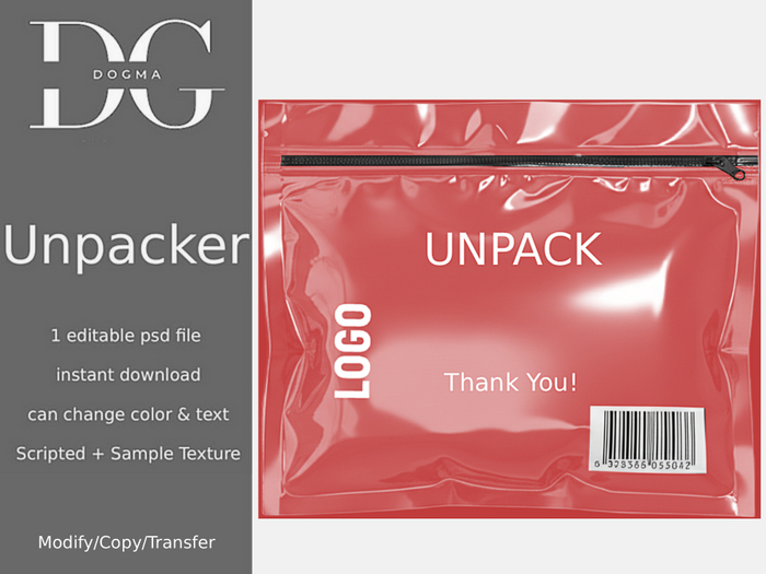 [Dogma] Unpacker Plastic Red Pack