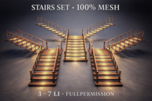 stairs  set - mesh - builder edition