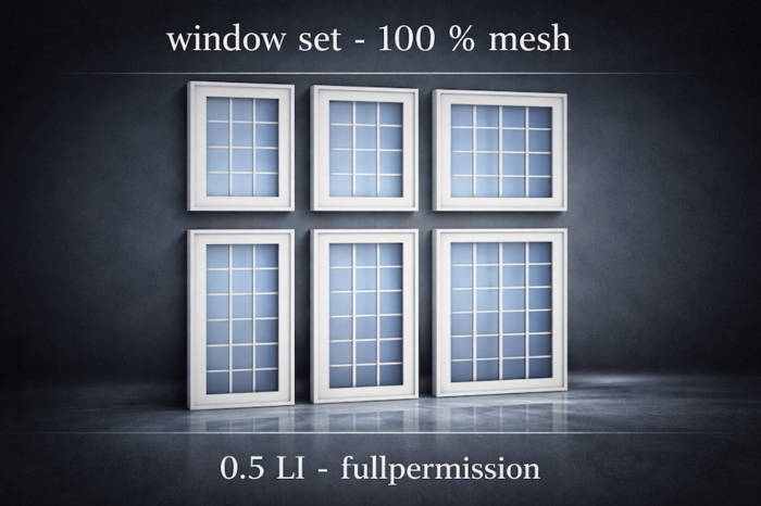 Window set- mesh - for builders - fullperm