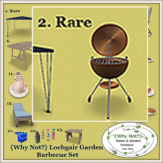 02{Why Not?} Lochgair Garden Barbecue RARE