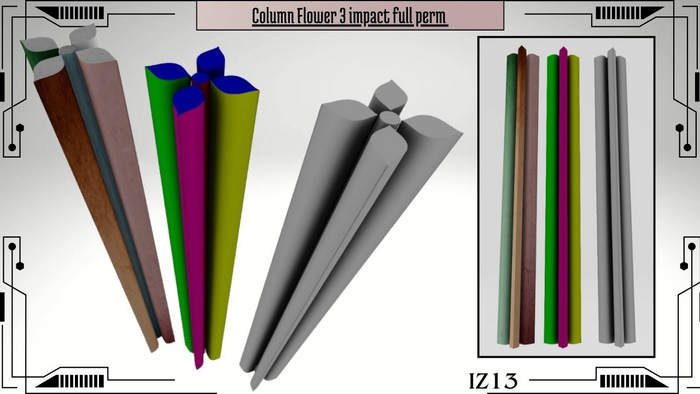 Column Flower 3 impact full perm