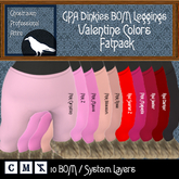GPA Dinkies Leggings BOM - Fatpack Valentine Colors