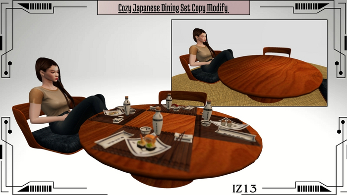 Cozy Japanese Dining Set Copy Modify