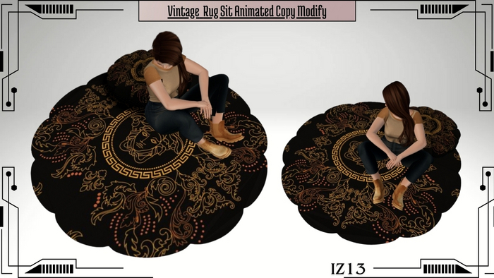 Vintage Animated Rug Copy Modify 